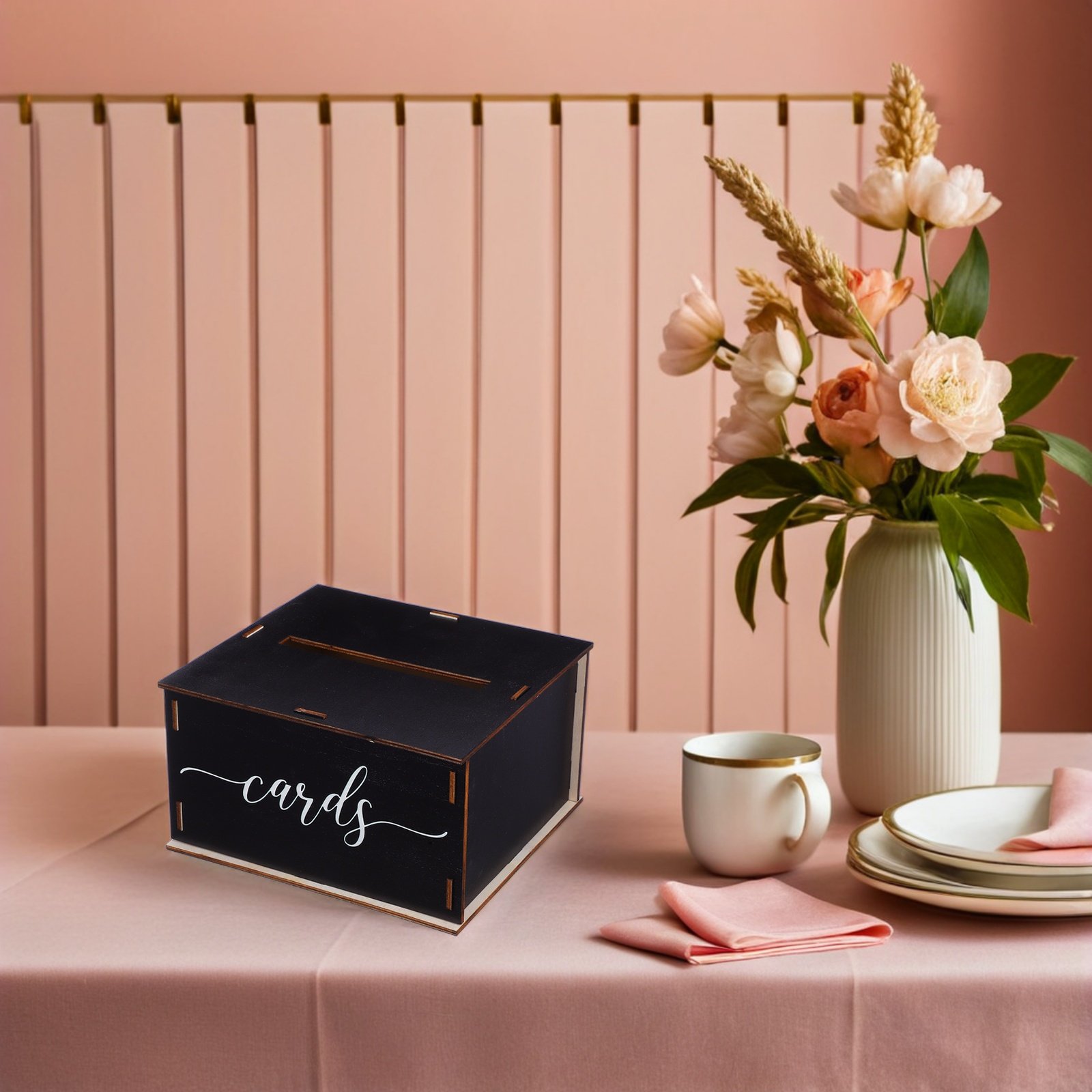 صندوق بطاقات زفاف خشبي بتصميم  - مراجعة Wedding Card Box وسعره